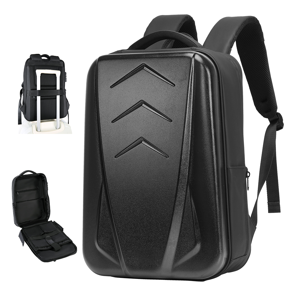 school men shell hard backpack