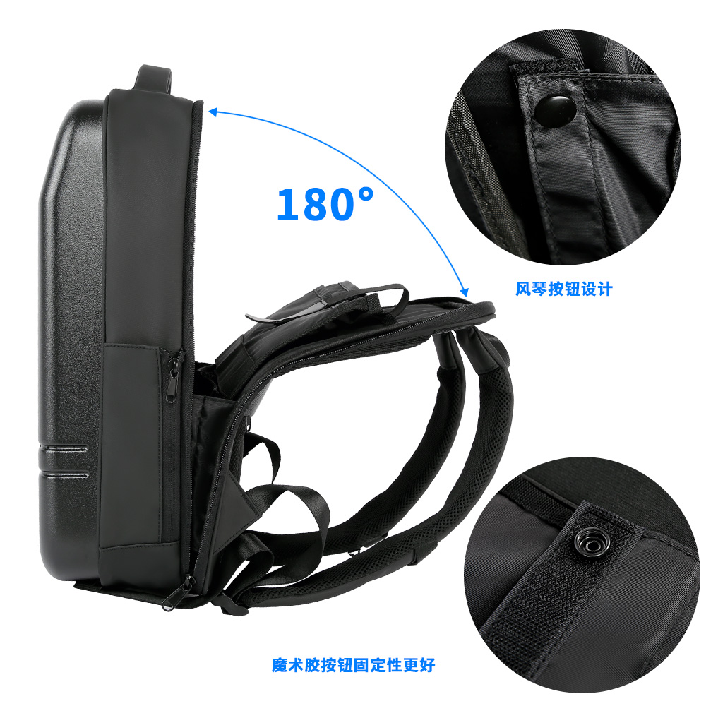 Anti Theft Waterproof Light Slim Usb Backpack