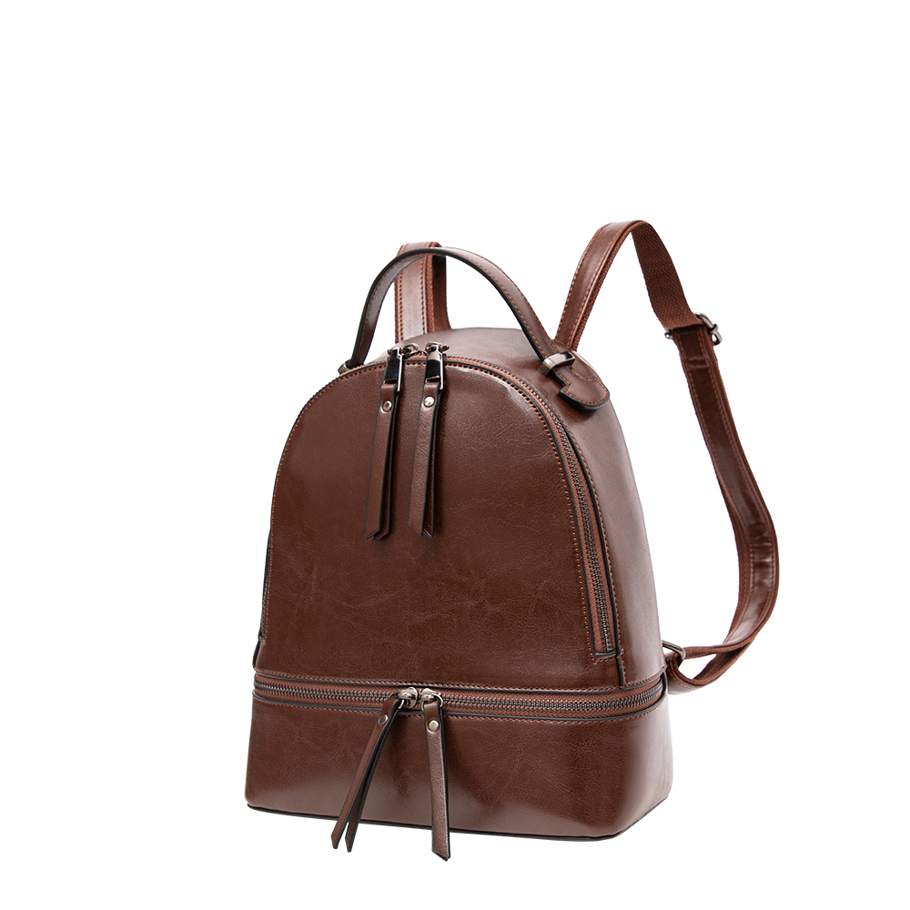 genuine leather women backpack