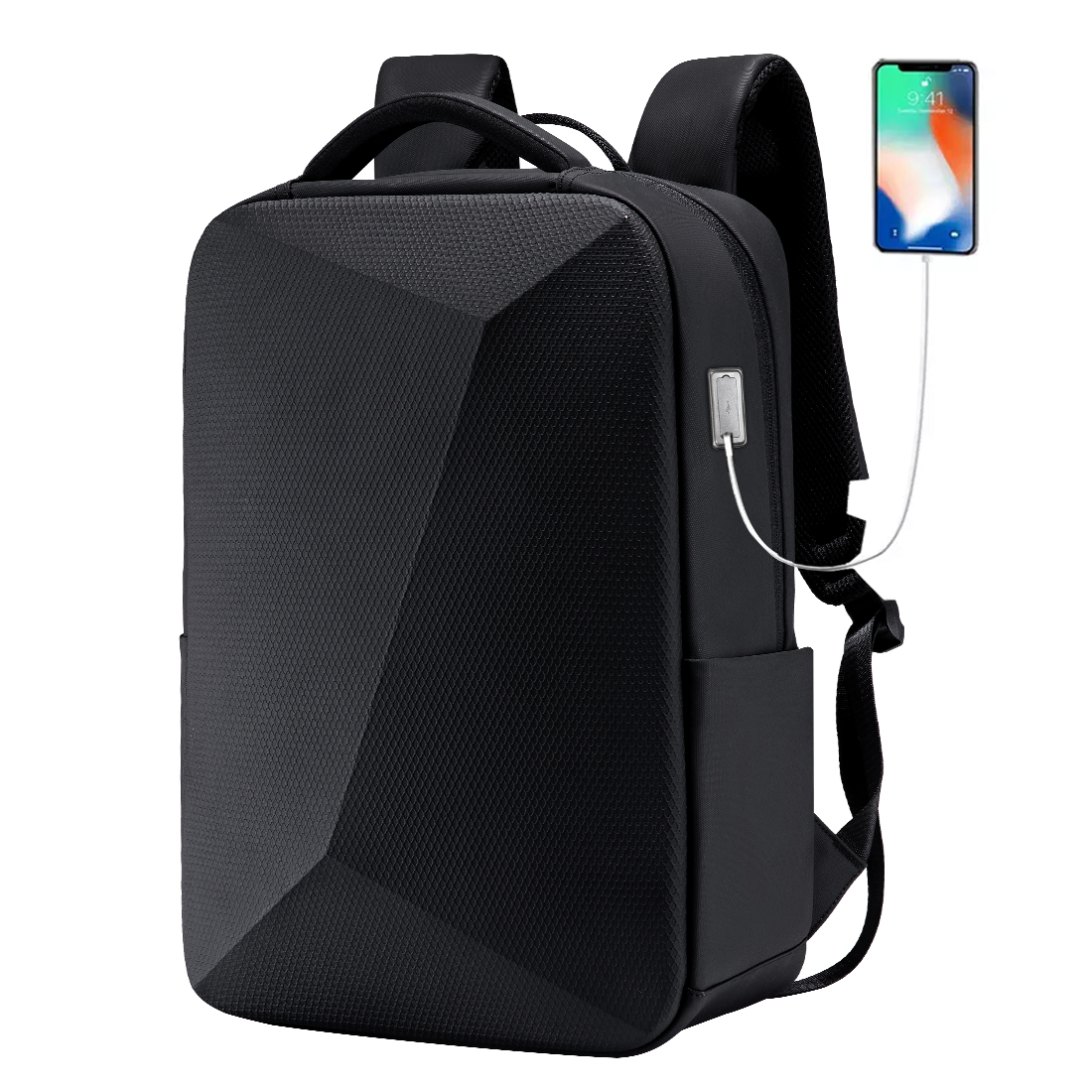 Smart Anti-theft Hard Men's Backpack