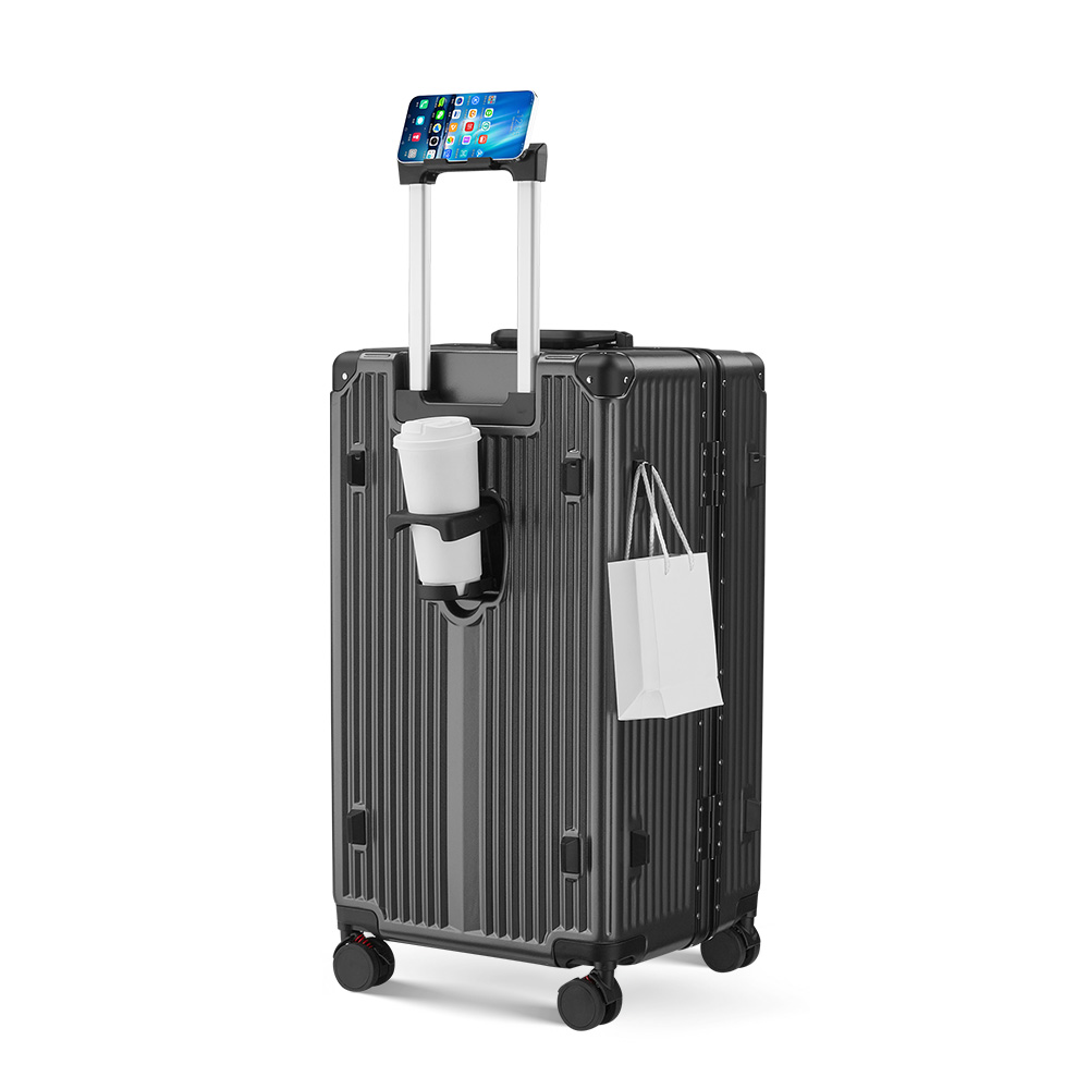 Aluminum frame suitcase